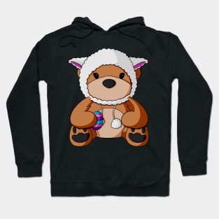 Easter Lamb Hat Teddy Bear Hoodie